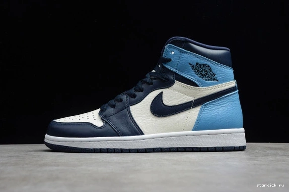 - High 555088-140 1 Retro UNC Obsidian Blue Air Jordan | 555088-140 University OG 1217